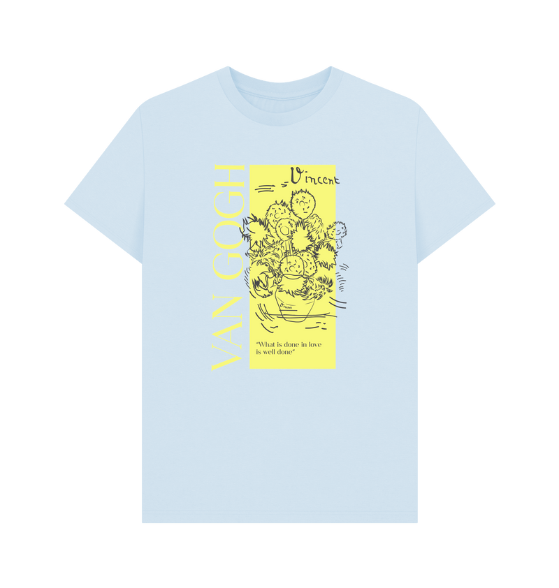 Sky Blue Printed T-shirt Front
