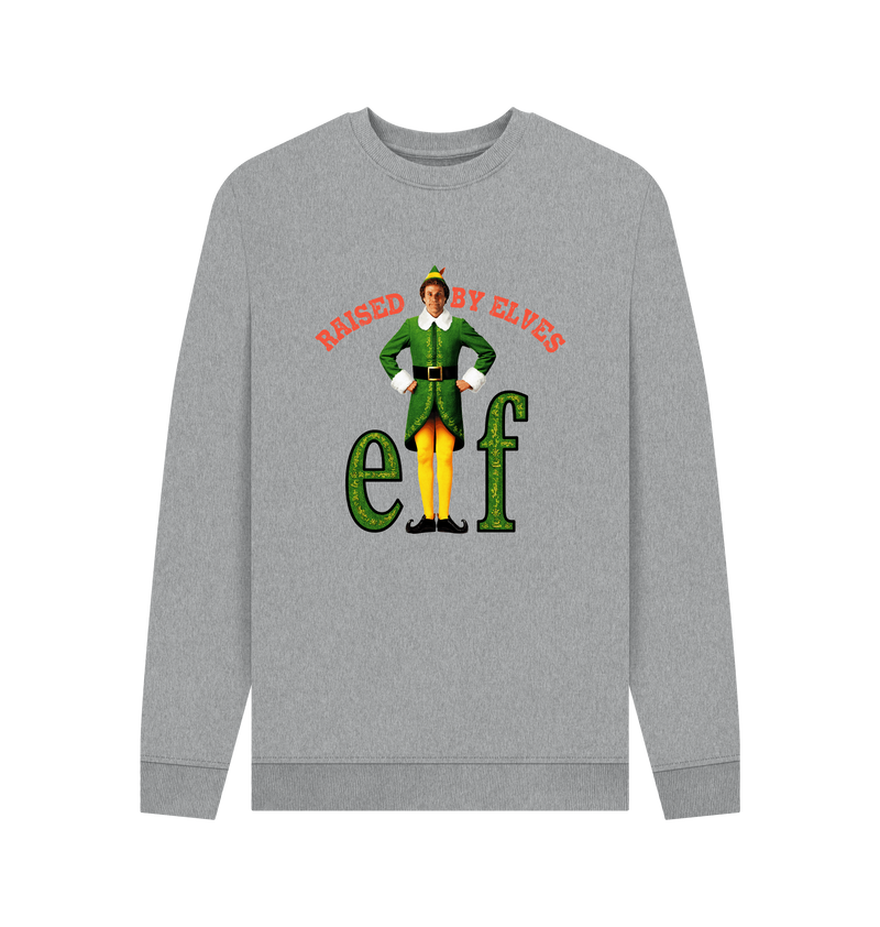 Light Heather Printed Sweater Front