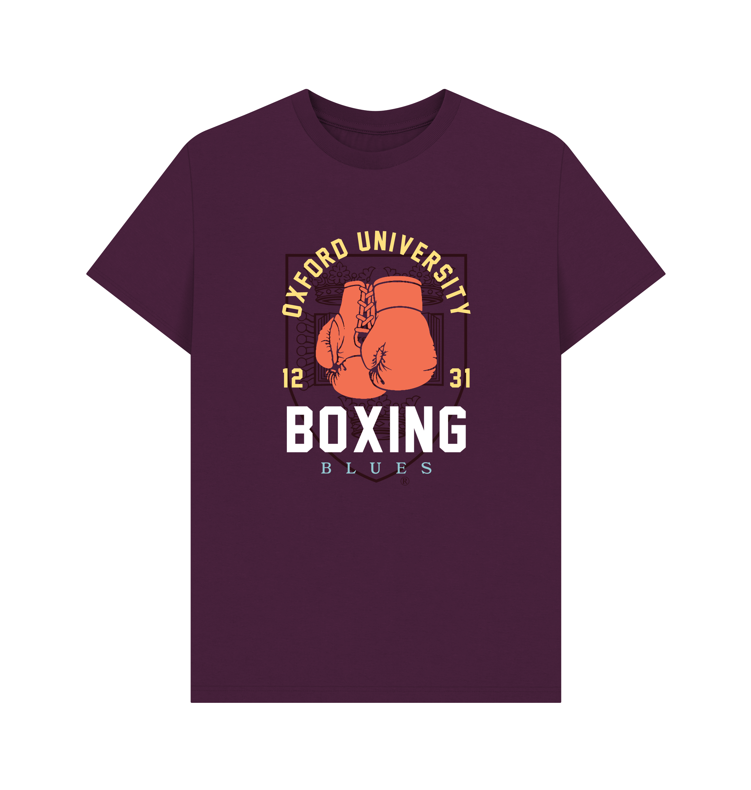 Purple Printed T-shirt Front