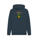 Navy Printed Hoody Front