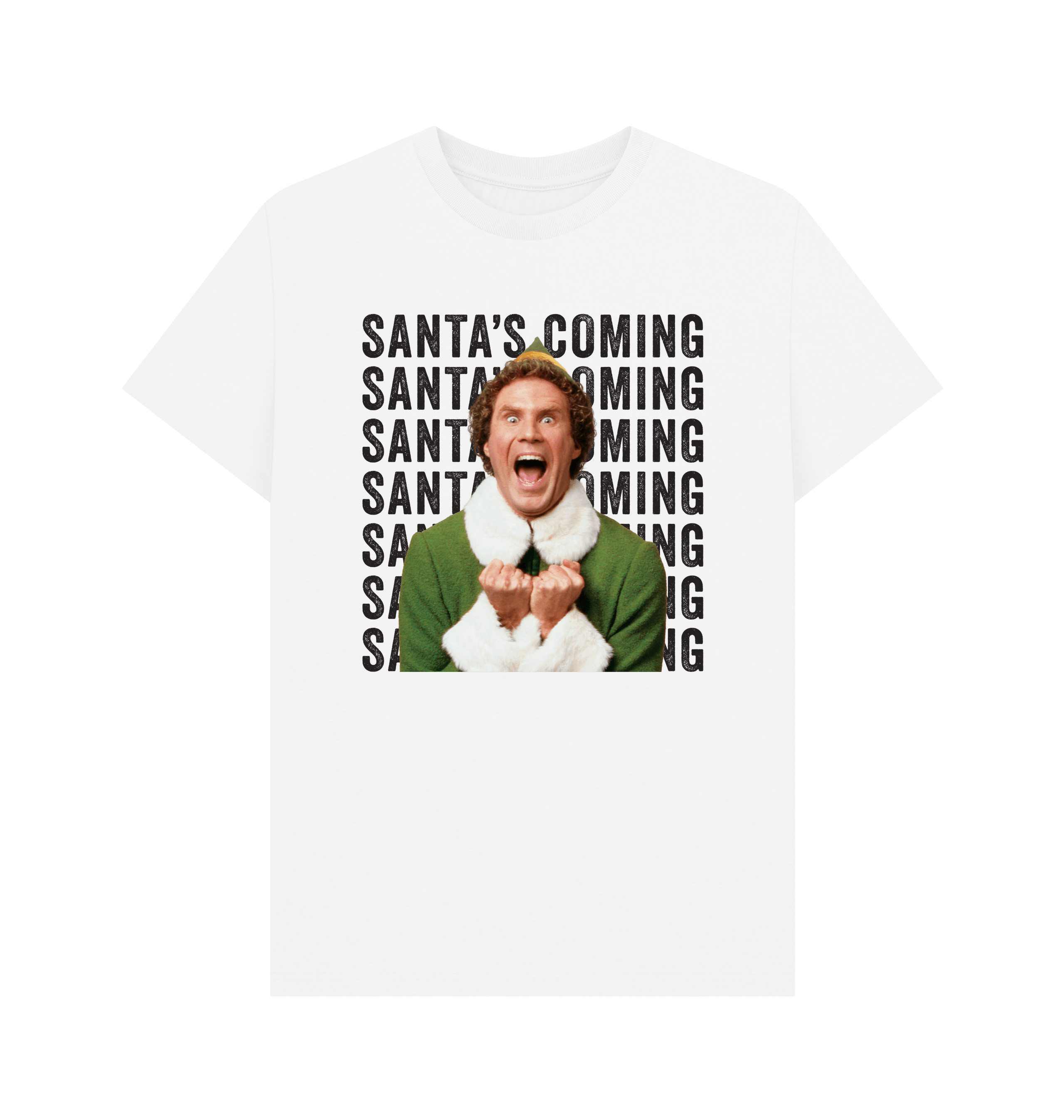 White Printed T-shirt Front