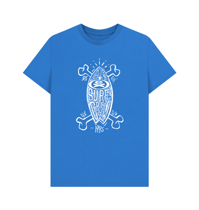 Bright Blue Printed T-shirt Front