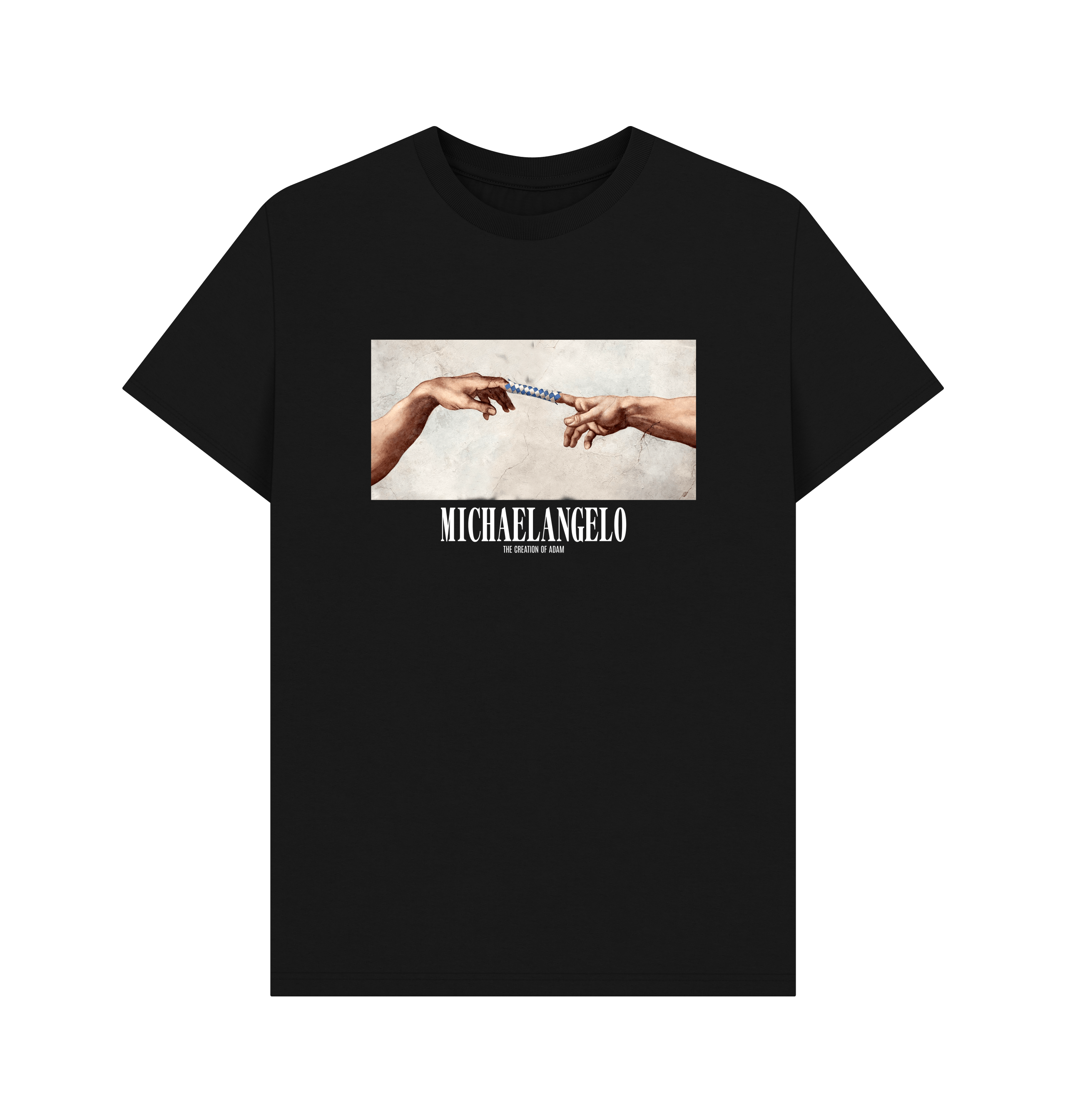 Black Printed T-shirt Front