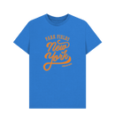 Bright Blue Printed T-shirt Front