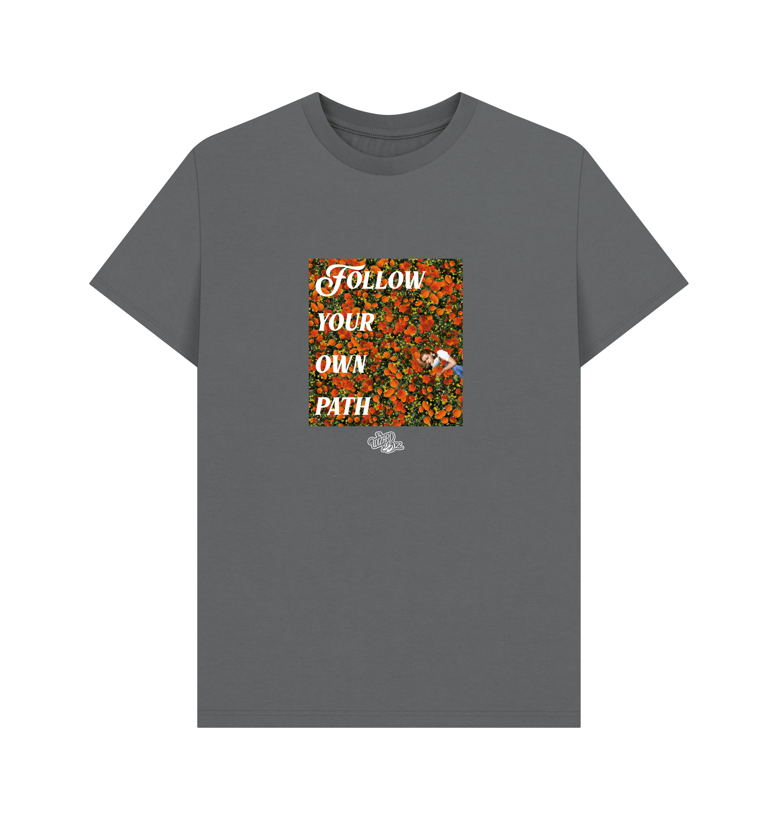 Slate Grey Printed T-shirt Front