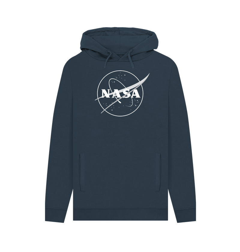 Navy Printed Hoody Front