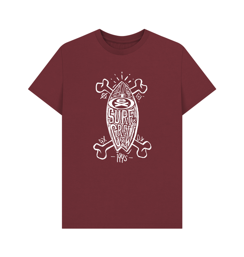 Red Wine Printed T-shirt Front