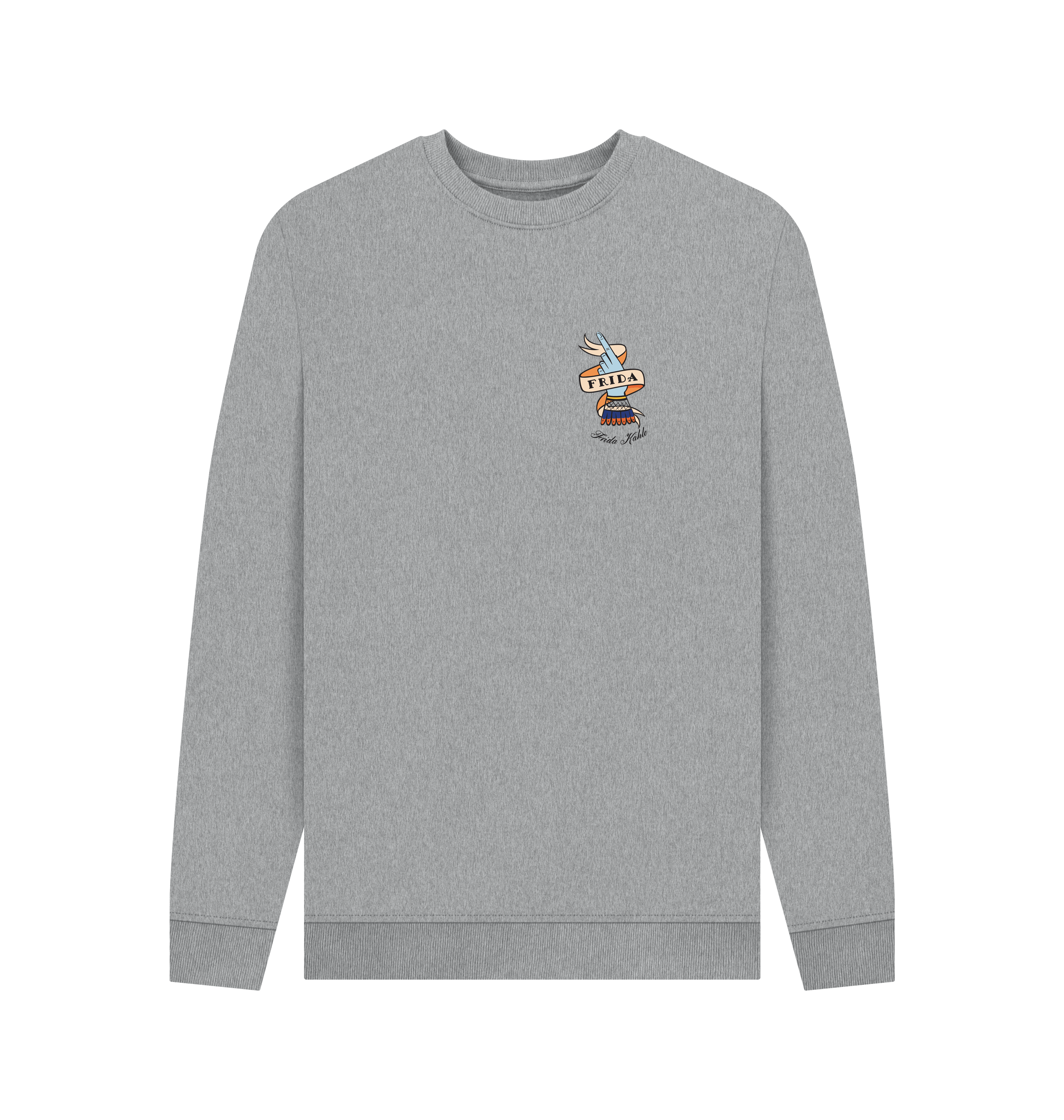 Light Heather Printed Sweater Front