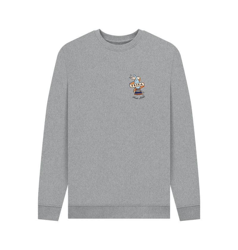 Light Heather Printed Sweater Front