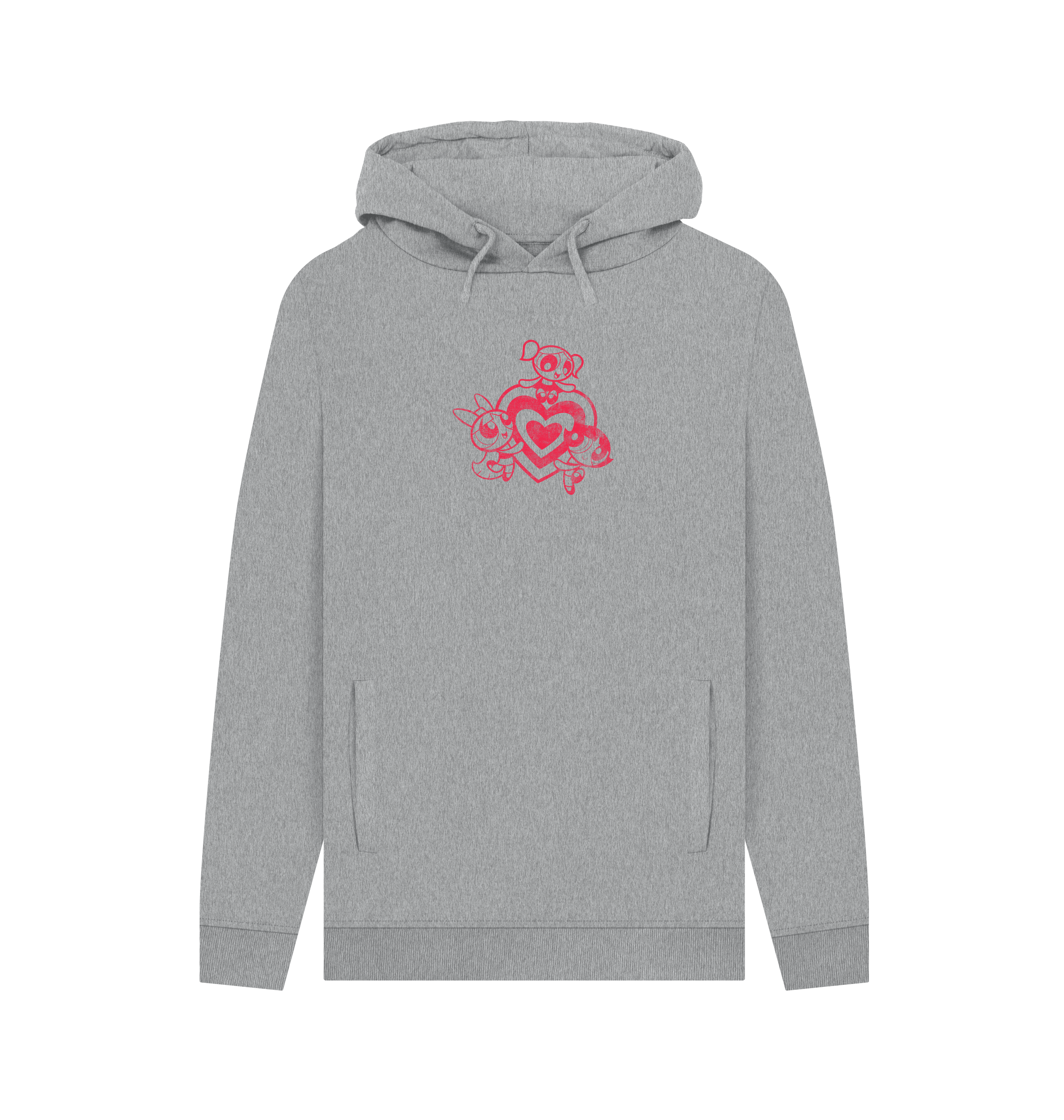 Light Heather Printed Hoody Front