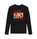 Black Printed Long Sleeve T Shirt Front