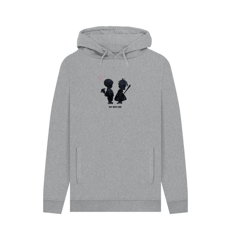 Light Heather Printed Hoody Front