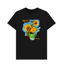 Black Printed T-shirt Front