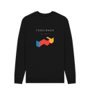 Black Printed Sweater Front