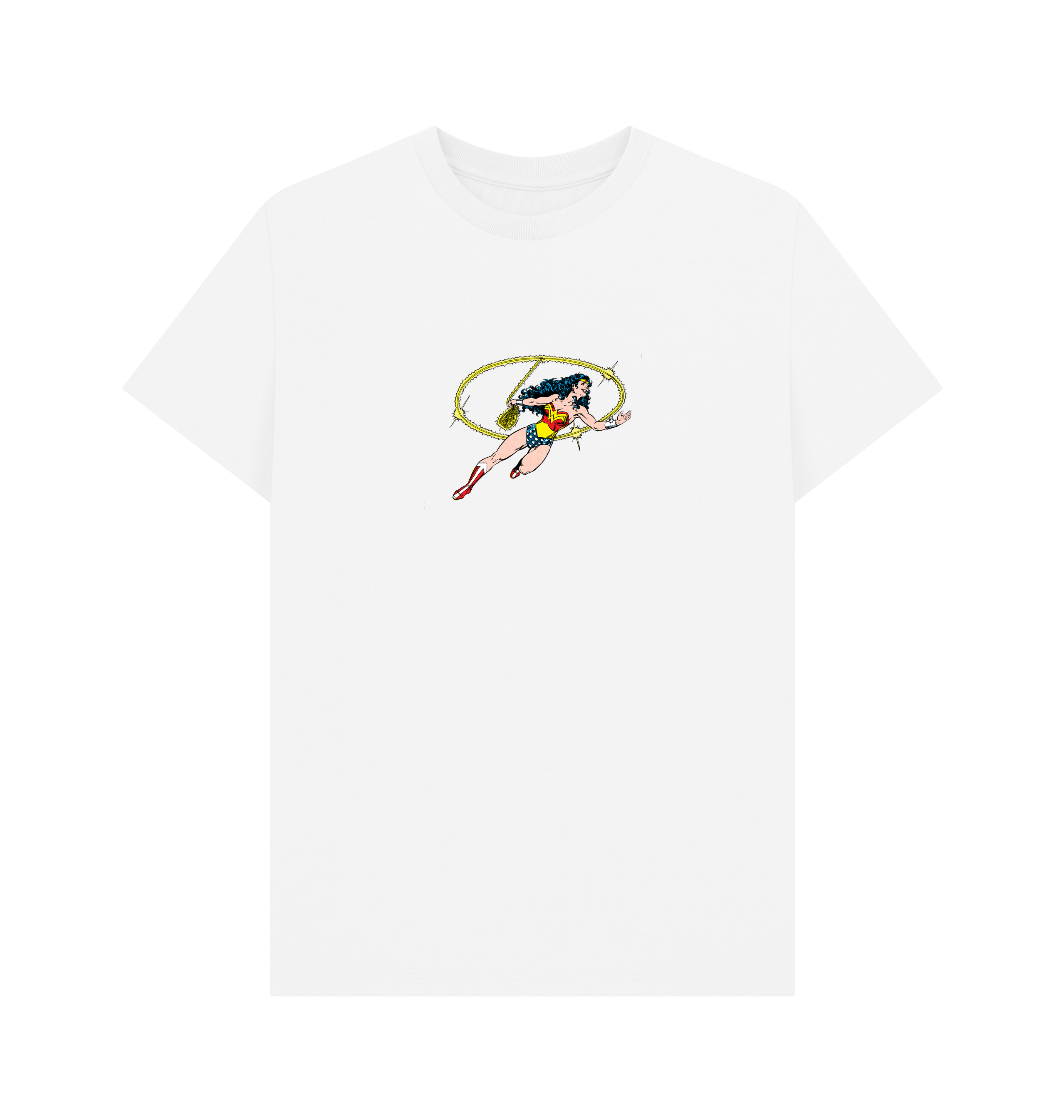 White Printed T-shirt Front