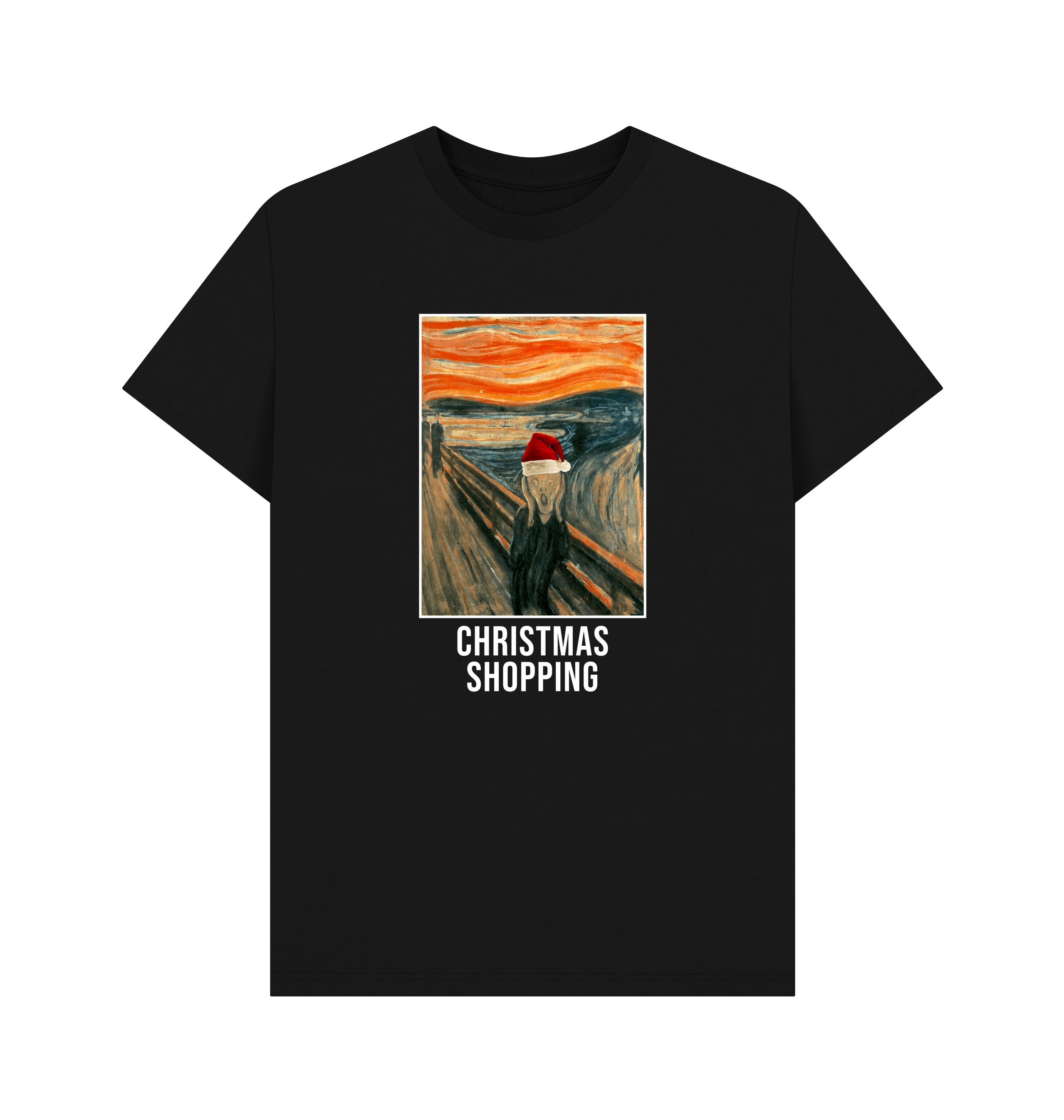 Black Printed T-shirt Front