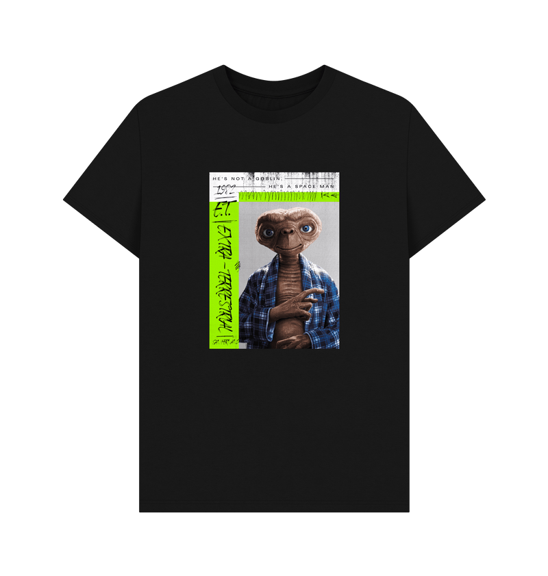 Black Printed T-shirt Front