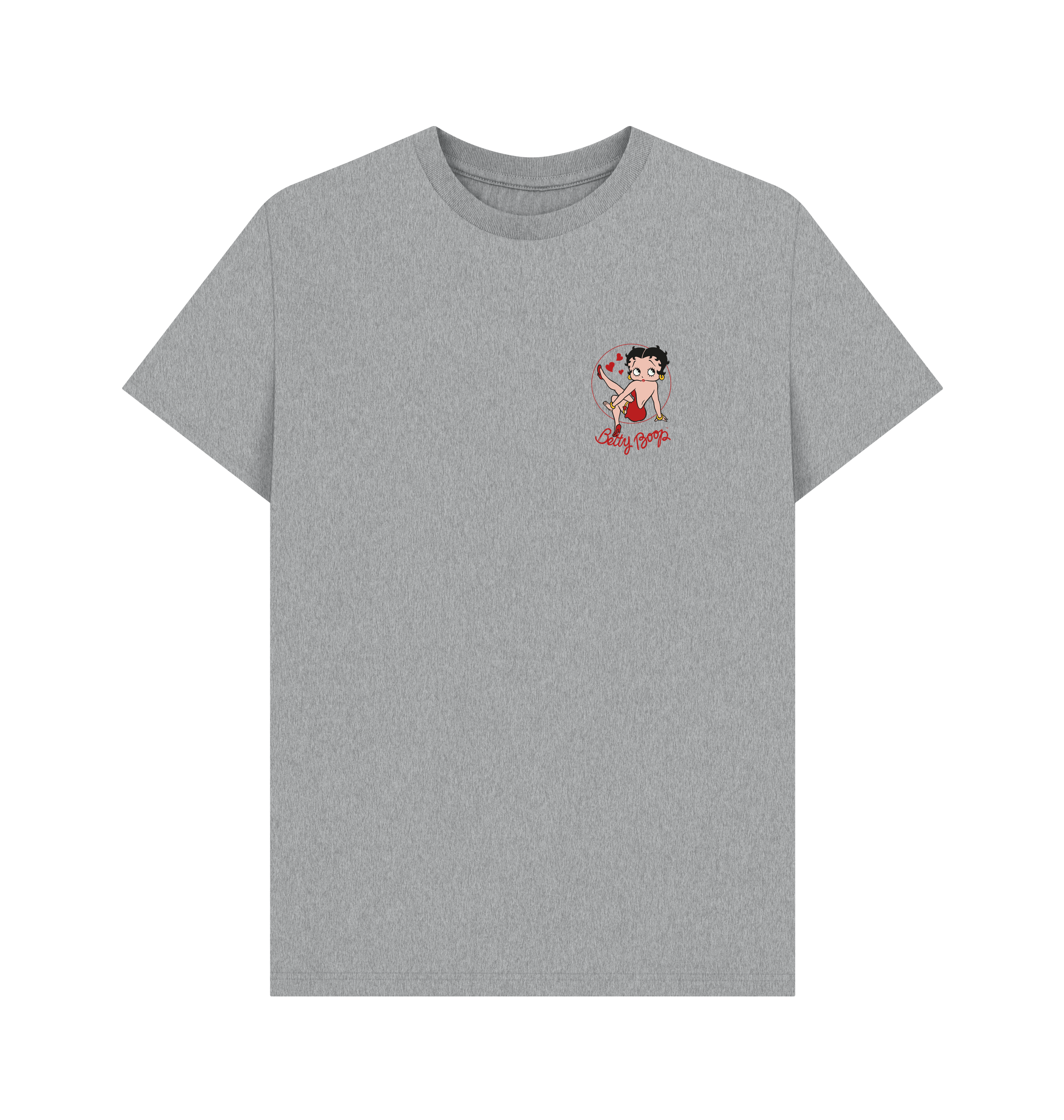 Athletic Grey Printed T-shirt Front