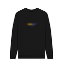 Black Printed Sweater Front