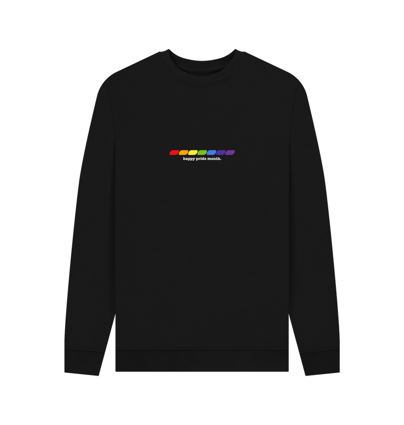 Black Printed Sweater Front