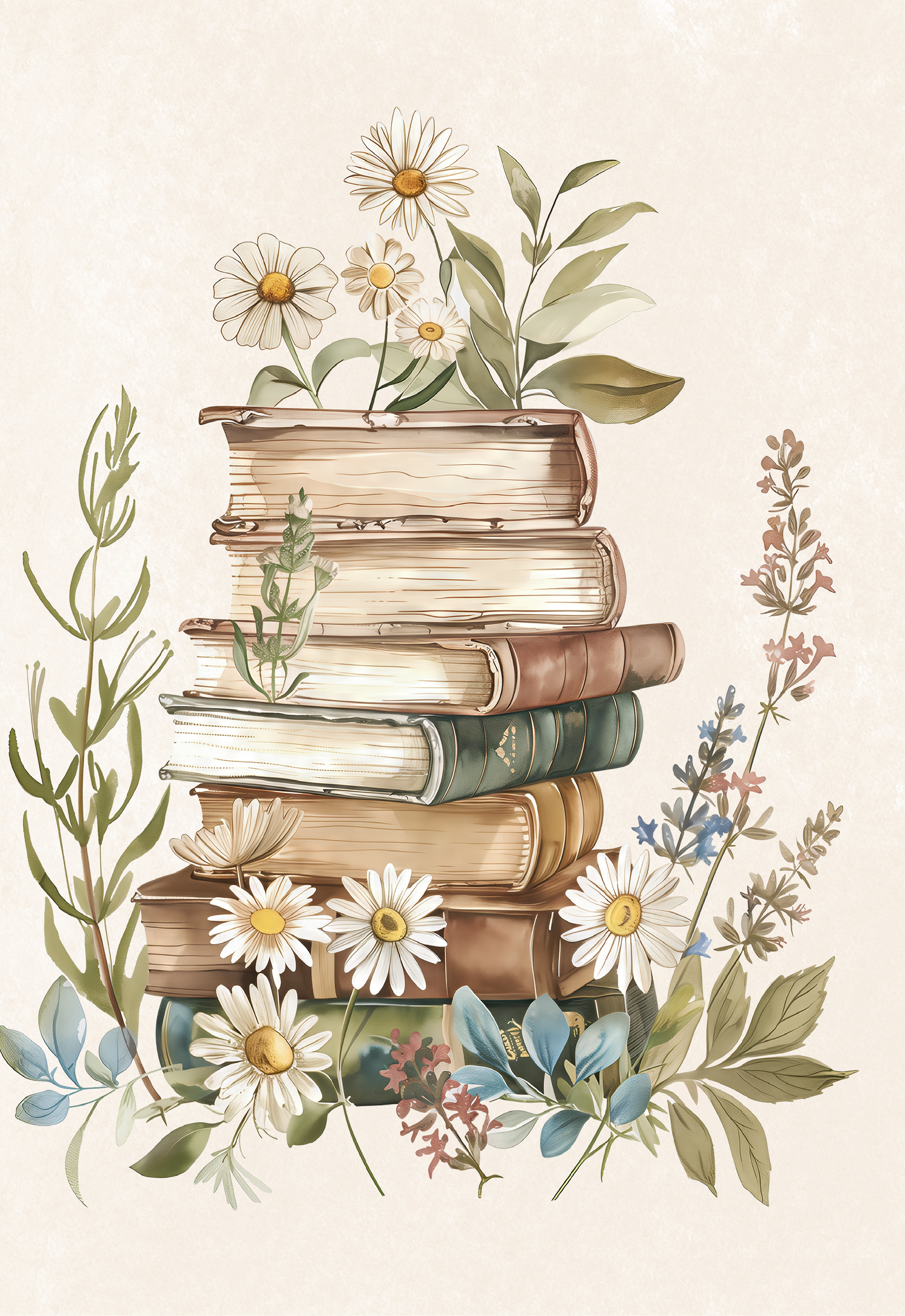 Bookworm Tea Towel