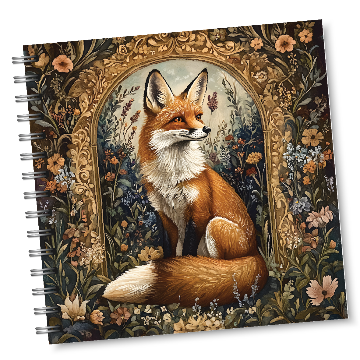Fancy Fox Square Notebook