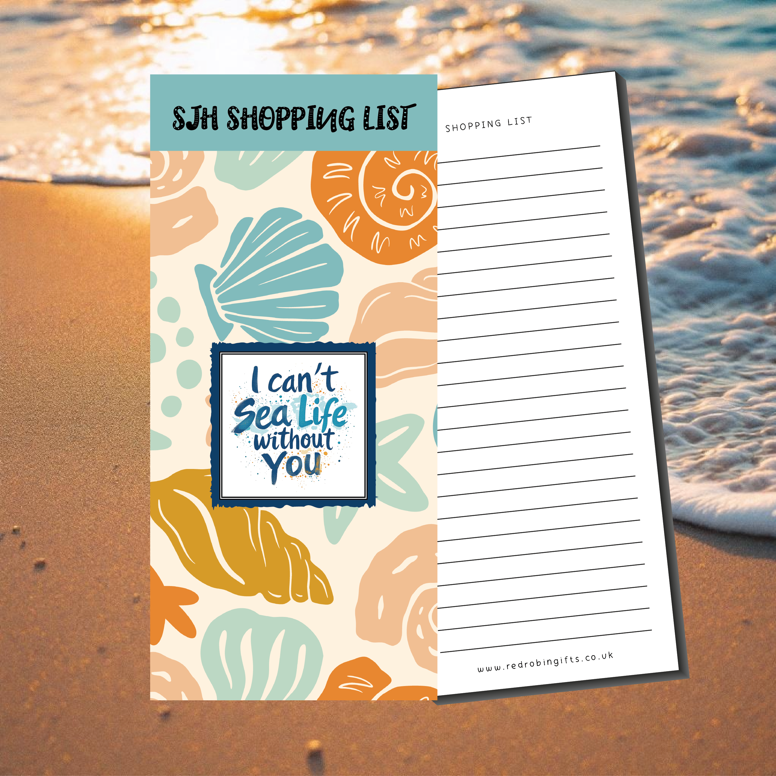 I can't Sealife without you magnetic shopping pad