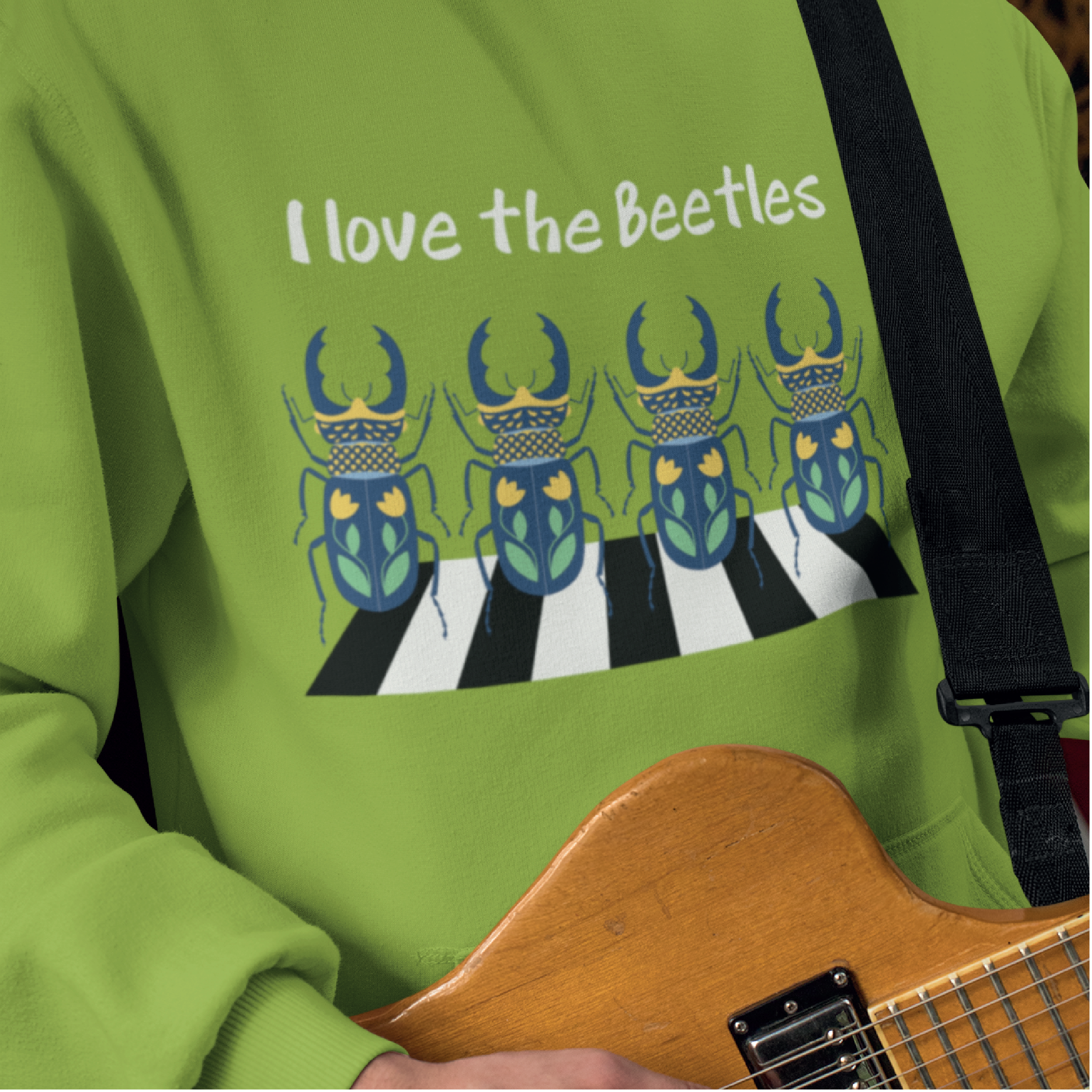 I Love the Beetles Hoodie