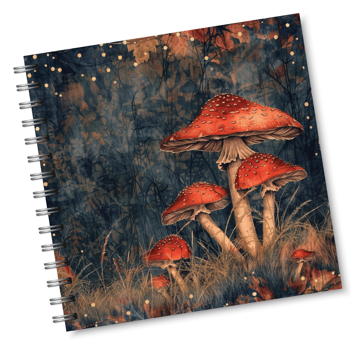 Magical Mushrooms Square Notebook