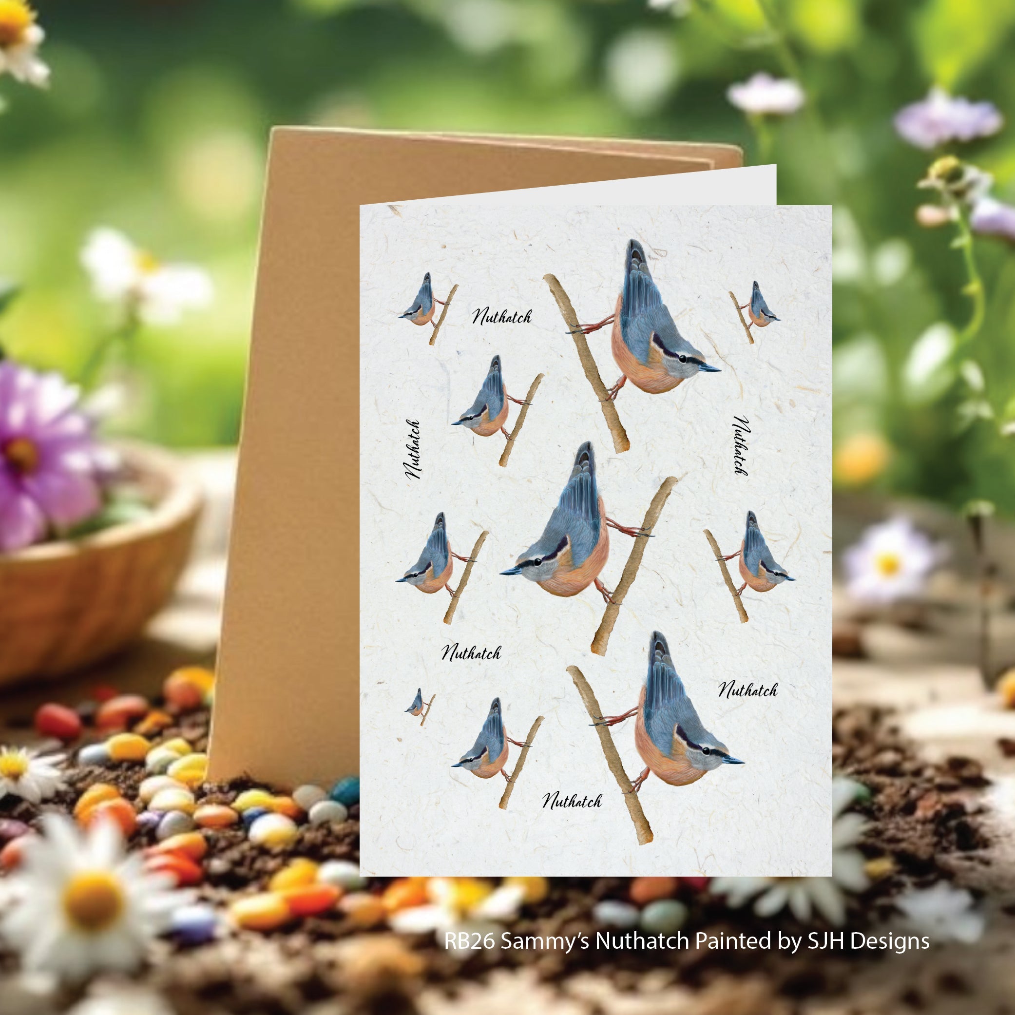 Sammy's Nuthatch Seed Card