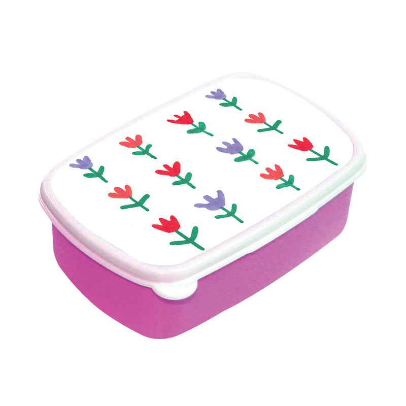 Spring Tulips by Sophia Gordon Lunch Box Pink