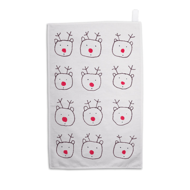 Reindeer Friends by Sophia Gordon Tea Towel