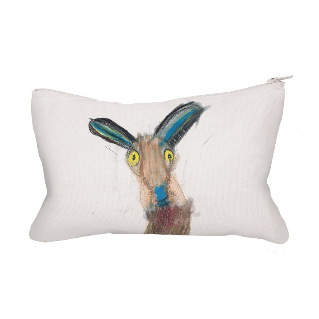 Hare by Johnny Carroll-Pell Fabric Pencil Case