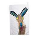 Hare by Johnny Carroll-Pell Tea Towel