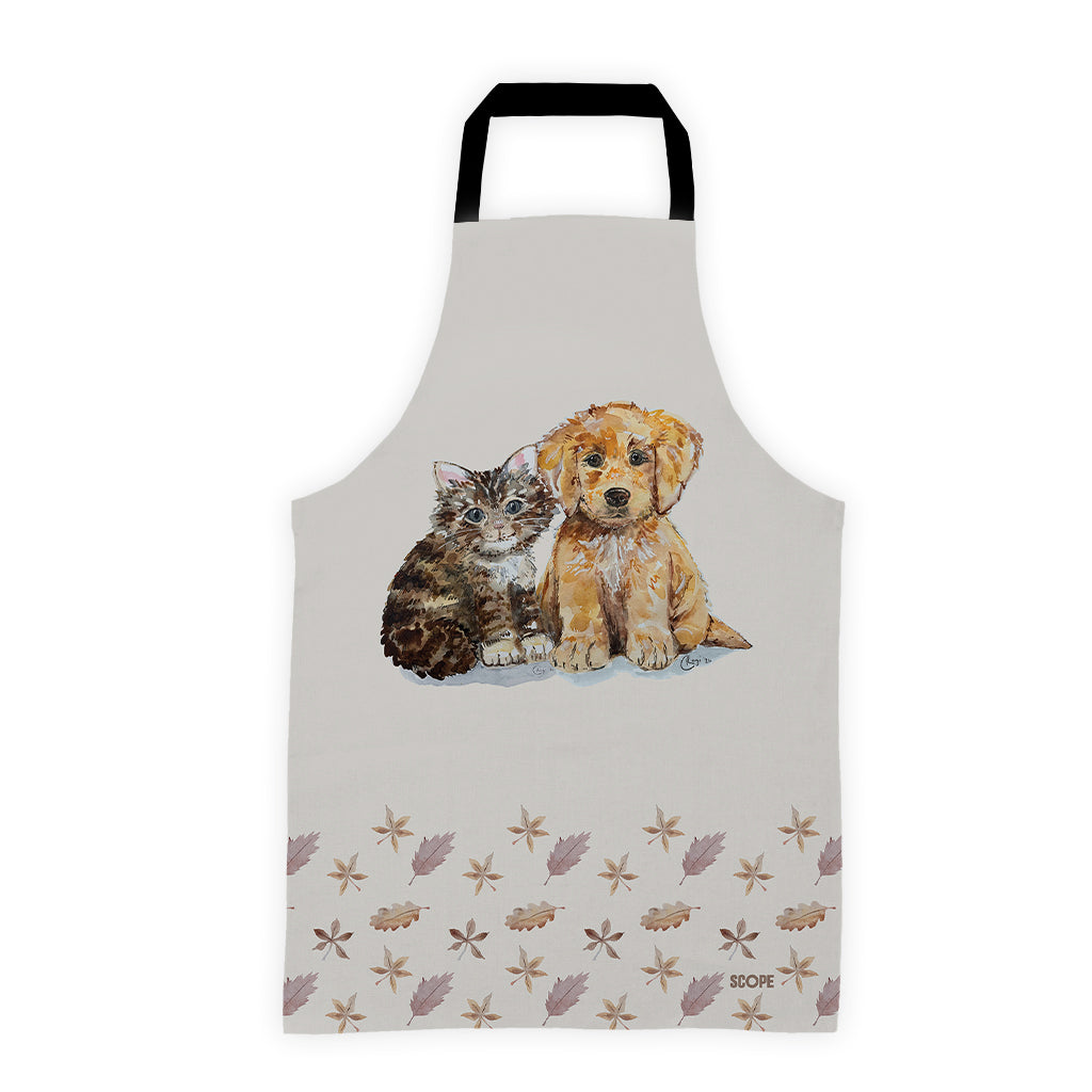 Furry Friends  by Badibidu  | Charity Cat & Dog Apron | Adult Unisex