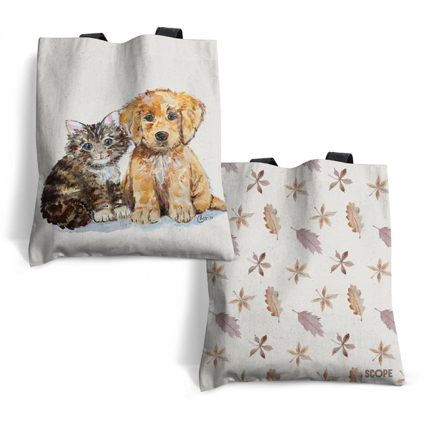 Furry Friends  by Badibidu  | Charity Cat & Dog Tote Bag