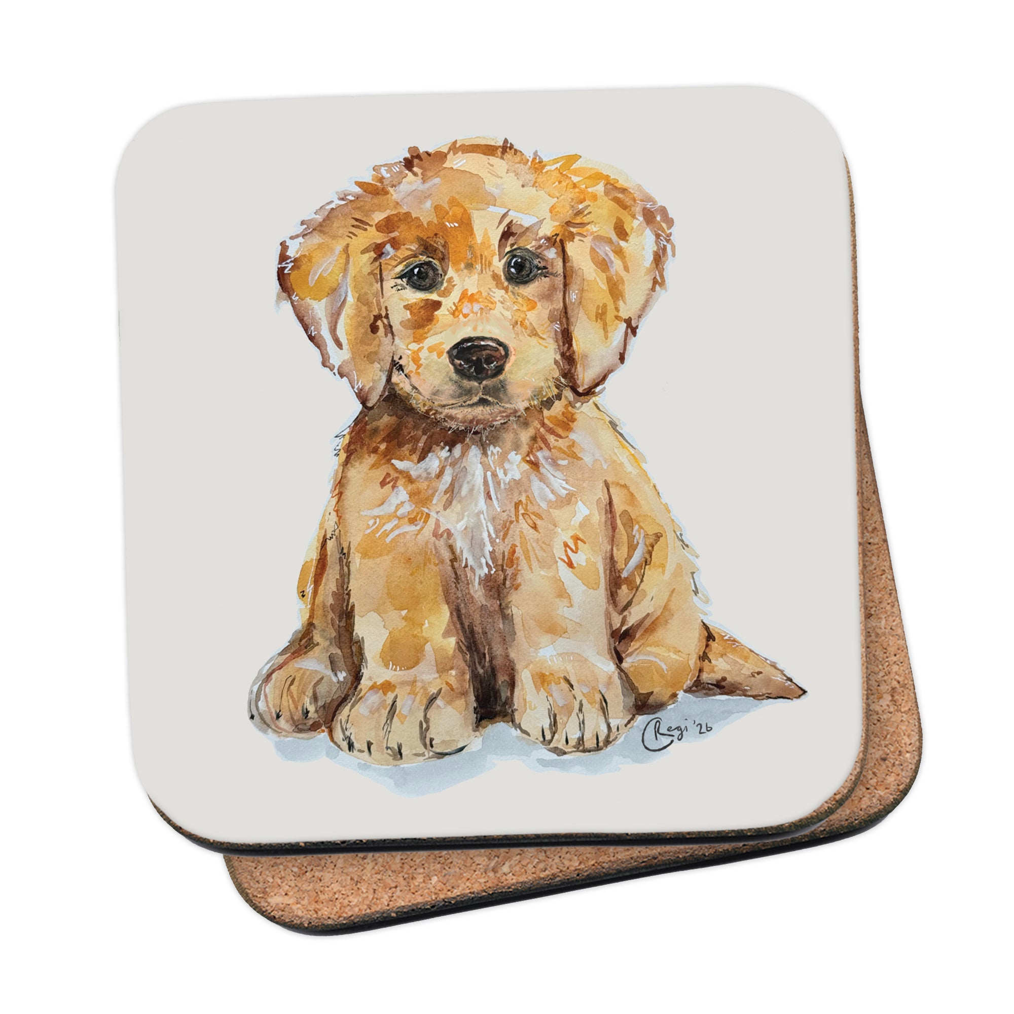 Furry Friends  by Badibidu  | Charity Dog Coaster