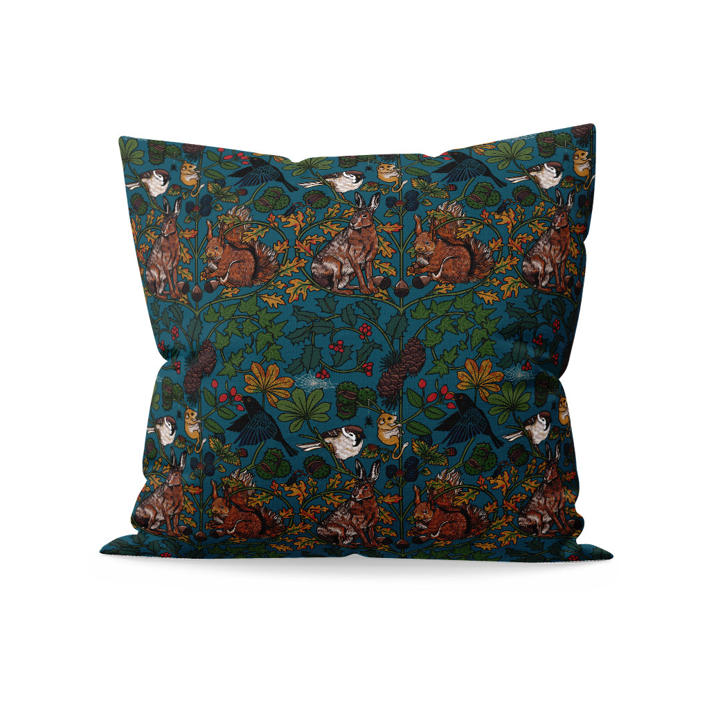 Enchanted Woodland  by Abi Stevens  | Charity  Woodland Animals Cushion