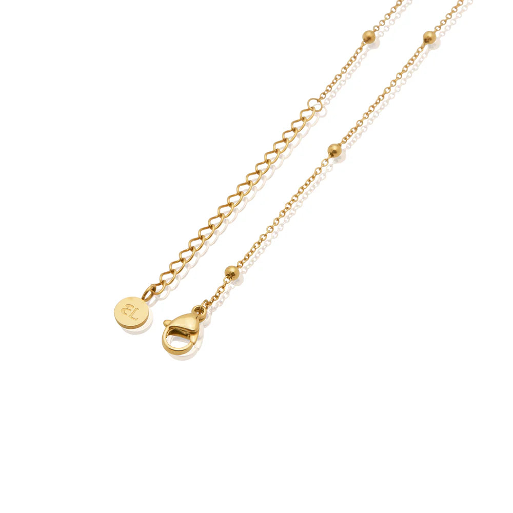 ABBOTT LYON Classic Initial Necklace 'S' Gold Plated