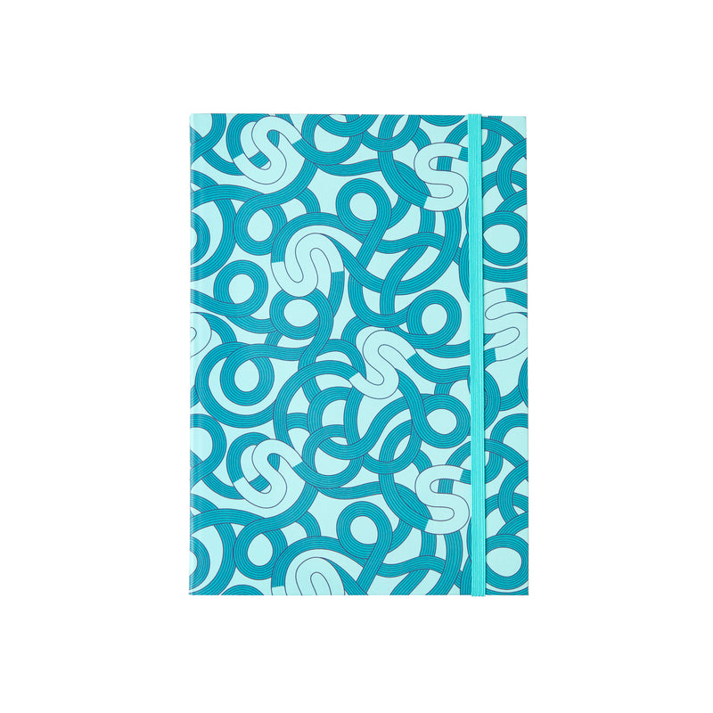 S Swirl Pattern A5 Notebook
