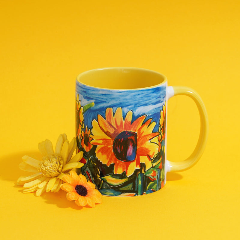 Sunflower Fields Mug by Viktor Bevanda