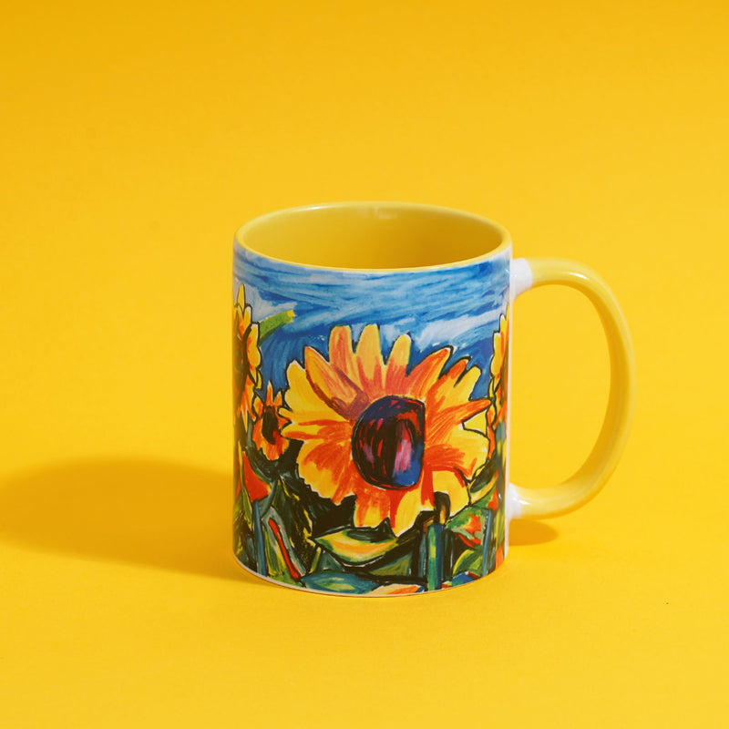 Sunflower Fields Mug by Viktor Bevanda