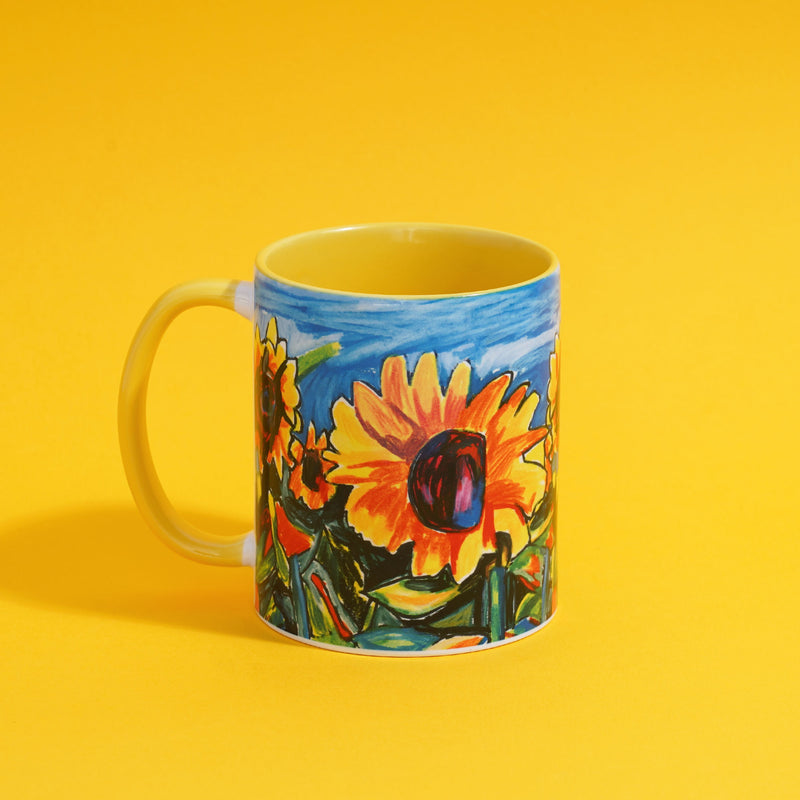 Sunflower Fields Mug by Viktor Bevanda