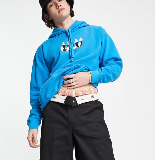 RIPNDIP I Heart U Unisex Hoodie L Blue