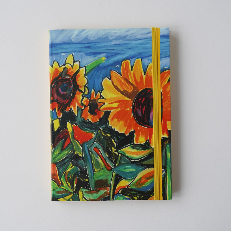 Sunflower Fields A5 Notebook by Viktor Bevanda