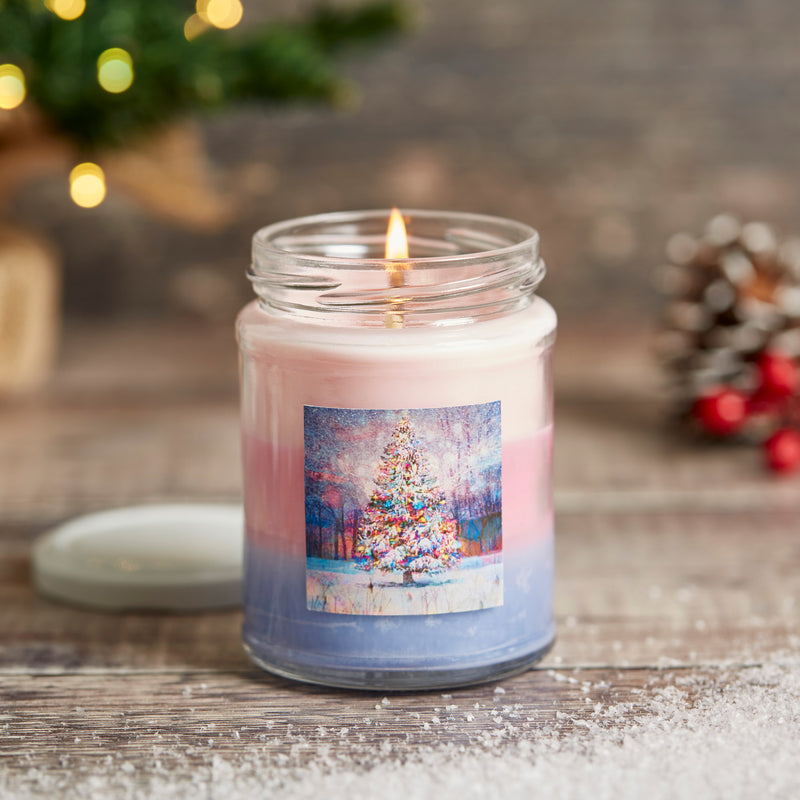 Winter Dreamscape Wonky Candle