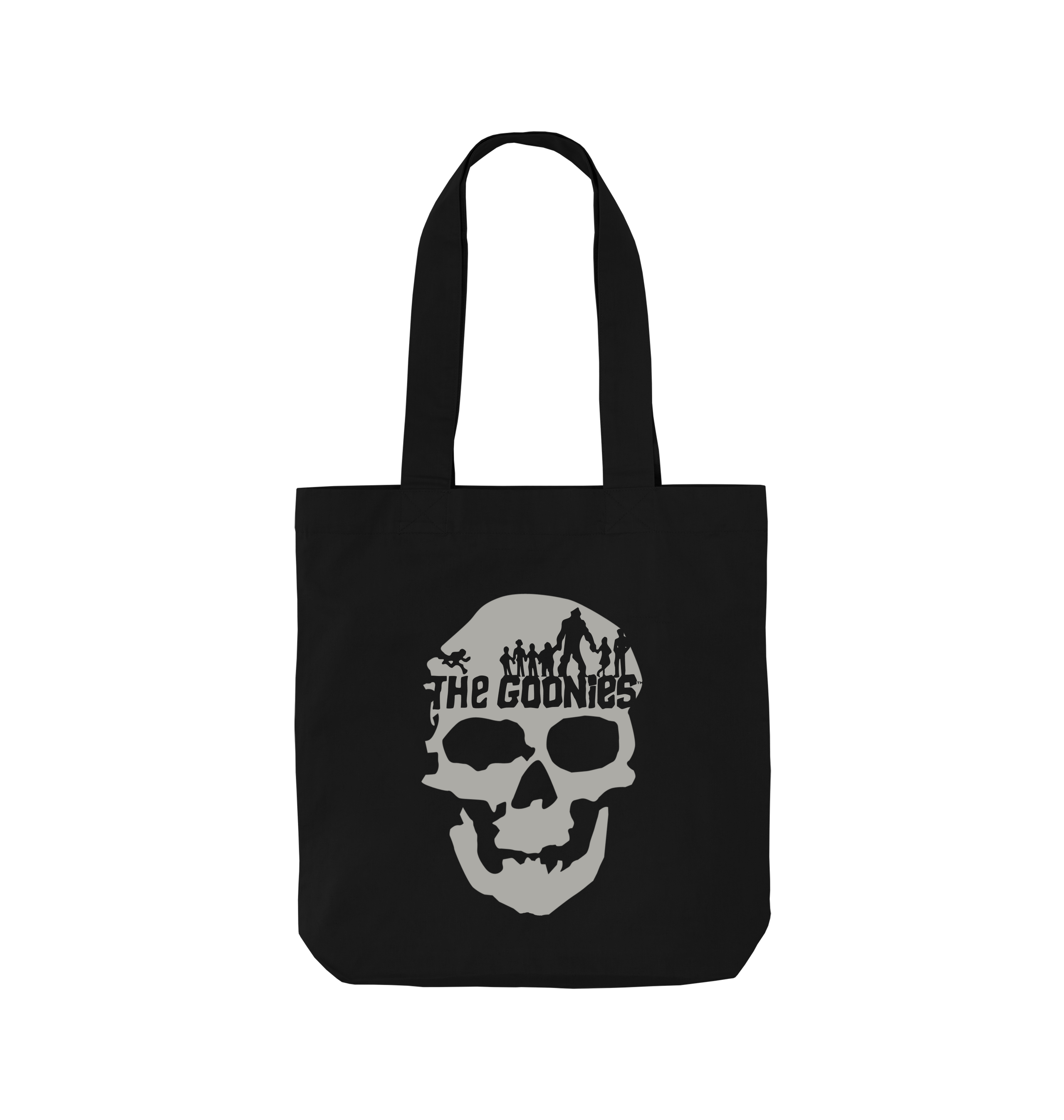 Black Printed Bag Front