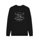 Black Printed Sweater Front