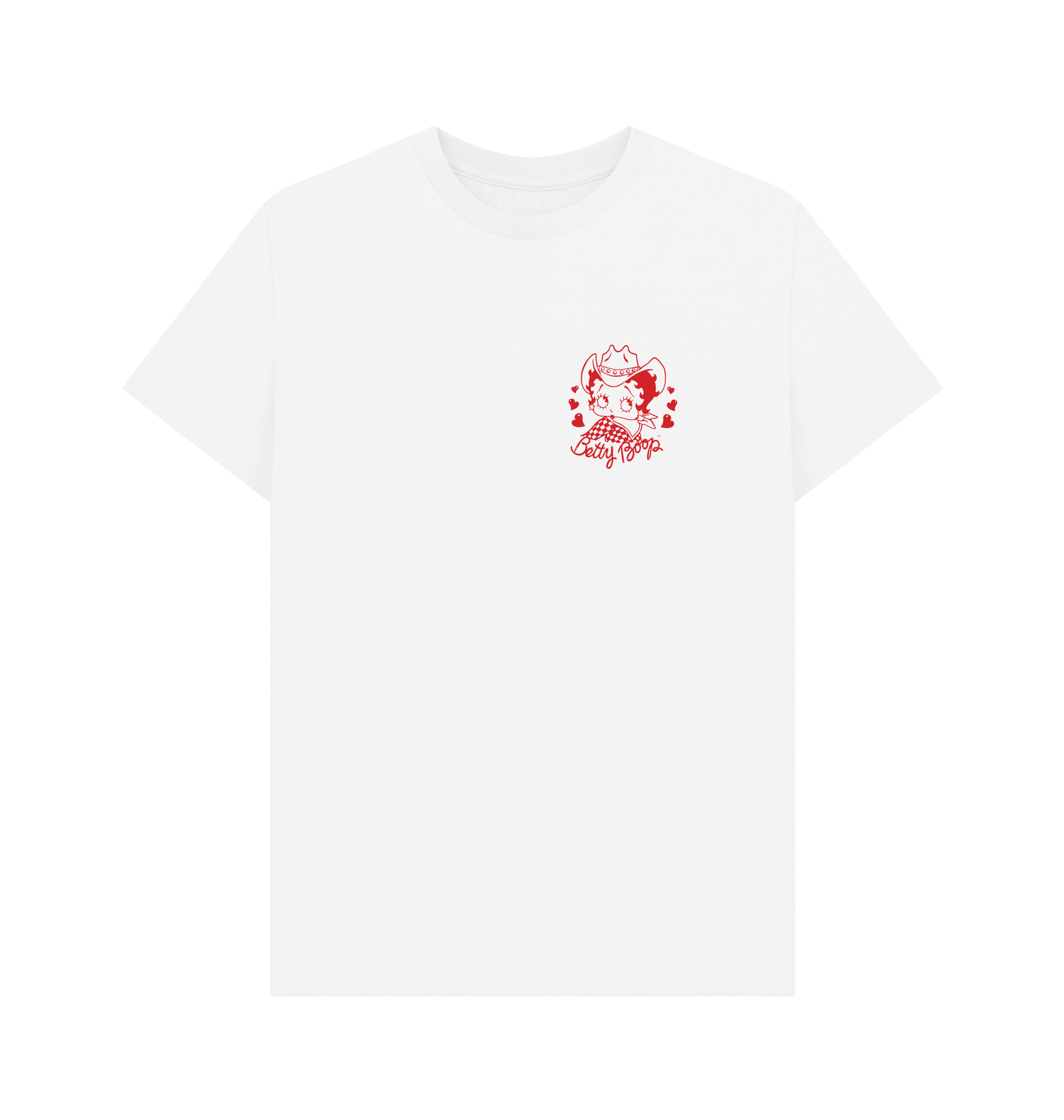 White Printed T-shirt Front