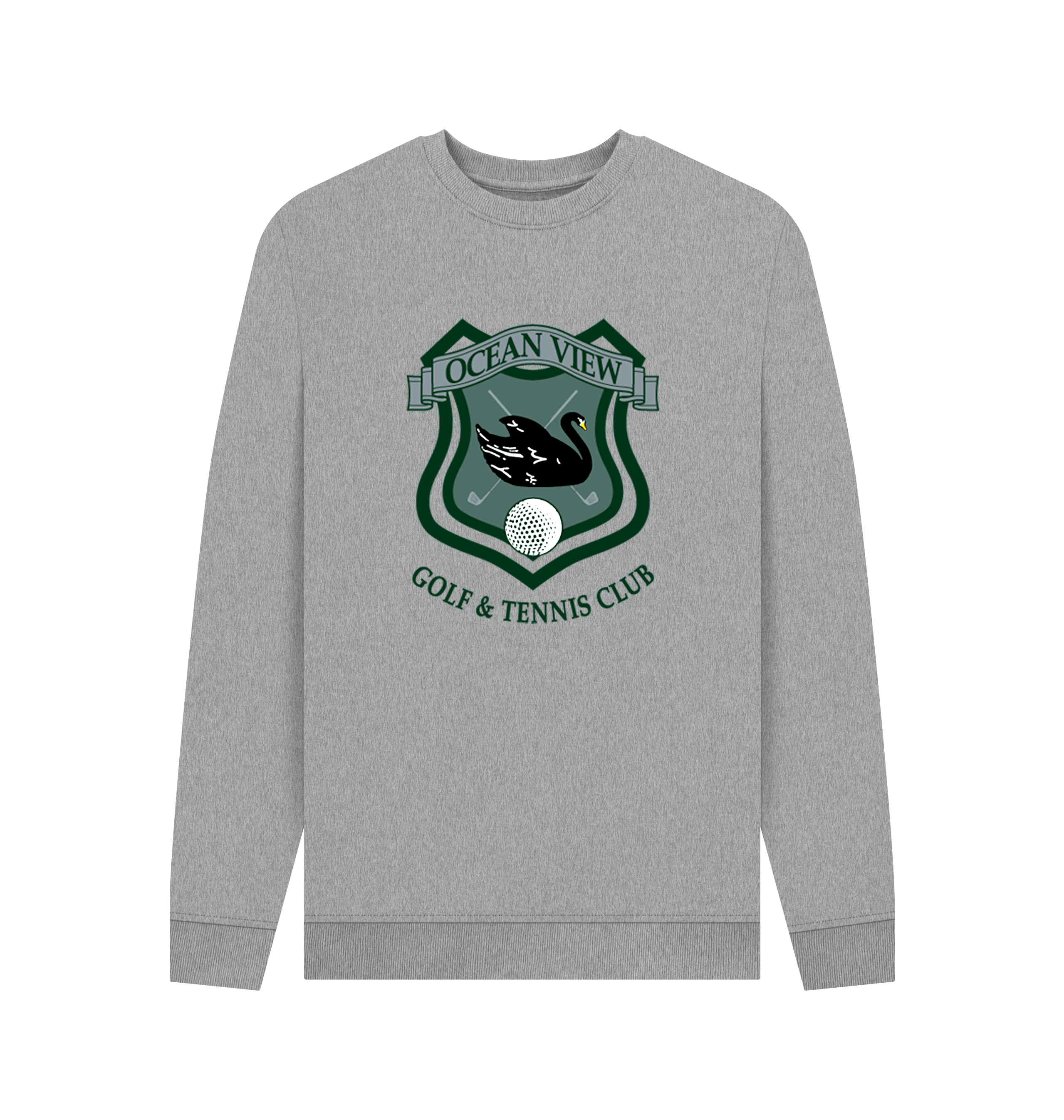 Light Heather Printed Sweater Front